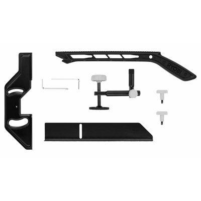 Blade Wrenches, Push Stick, Dust Bag, Rip Fence, Crosscut/Miter Fence, and Material Clamp