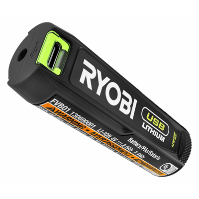 (1) FVB01 - USB LITHIUM 2AH LITHIUM RECHARGEABLE BATTERY